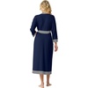 image:imagePrinStory Robes for Women Long Soft Robe Lightweight Bathrobe S2XLNavy Blue