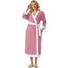 image:imagePrinStory Robes for Women Long Soft Robe Lightweight Bathrobe S2XLPink