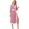 image:imagePrinStory Robes for Women Long Soft Robe Lightweight Bathrobe S2XLPink