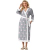 image:imagePrinStory Robes for Women Long Soft Robe Lightweight Bathrobe S2XLPink Star