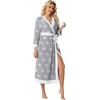 image:imagePrinStory Robes for Women Long Soft Robe Lightweight Bathrobe S2XLPink Star
