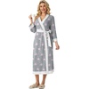 image:imagePrinStory Robes for Women Long Soft Robe Lightweight Bathrobe S2XLPink Star