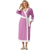 image:imagePrinStory Robes for Women Long Soft Robe Lightweight Bathrobe S2XLPurple Red