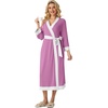 image:imagePrinStory Robes for Women Long Soft Robe Lightweight Bathrobe S2XLPurple Red