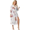 image:imagePrinStory Robes for Women Long Soft Robe Lightweight Bathrobe S2XLRose White