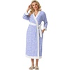 image:imagePrinStory Robes for Women Long Soft Robe Lightweight Bathrobe S2XLSpot Blue