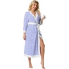 image:imagePrinStory Robes for Women Long Soft Robe Lightweight Bathrobe S2XLSpot Blue