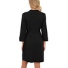 image:imagePrinStory Robes for Women Short Knit Bathrobe S2XLA01 Black