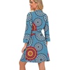image:imagePrinStory Robes for Women Short Knit Bathrobe S2XLA02 Fpmix Blue