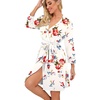 image:imagePrinStory Robes for Women Short Knit Bathrobe S2XLA04 Fpwhite