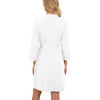 image:imagePrinStory Robes for Women Short Knit Bathrobe S2XLA05 White