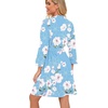 image:imagePrinStory Robes for Women Short Knit Bathrobe S2XLB01 Fplight Blue