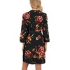 image:imagePrinStory Robes for Women Short Knit Bathrobe S2XLB03 Fpbrown Black