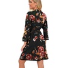 image:imagePrinStory Robes for Women Short Knit Bathrobe S2XLB03 Fpbrown Black