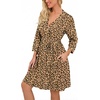 image:imagePrinStory Robes for Women Short Knit Bathrobe S2XLFpapricot Ld Print