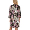 image:imagePrinStory Robes for Women Short Knit Bathrobe S2XLFpbig Leaf Pink