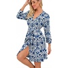 image:imagePrinStory Robes for Women Short Knit Bathrobe S2XLFpblue Cyan Porcelain