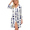 image:imagePrinStory Robes for Women Short Knit Bathrobe S2XLFpdot Vertical Line