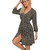 image:imagePrinStory Robes for Women Short Knit Bathrobe S2XLFpgray Ld Print