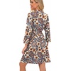 image:imagePrinStory Robes for Women Short Knit Bathrobe S2XLFppl Orange Paisley