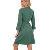 image:imagePrinStory Robes for Women Short Knit Bathrobe S2XLHaze Blue