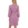 image:imagePrinStory Robes for Women Short Knit Bathrobe S2XLLight Purple Red