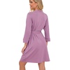 image:imagePrinStory Robes for Women Short Knit Bathrobe S2XLLight Purple Red