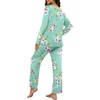 image:imagePrinStory Womens Pajama Sets Long Pjs Soft Lounge SetsFpmint Green