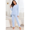 image:imagePrinStory Womens Pajama Sets Loose Pjs 2 Piece Lounge SetAzure