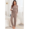 image:imagePrinStory Womens Pajama Sets Loose Pjs 2 Piece Lounge SetKhaki