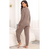 image:imagePrinStory Womens Pajama Sets Loose Pjs 2 Piece Lounge SetKhaki