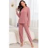 image:imagePrinStory Womens Pajama Sets Loose Pjs 2 Piece Lounge SetPink
