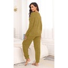 image:imagePrinStory Womens Pajama Sets Loose Pjs 2 Piece Lounge SetYellow