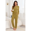 image:imagePrinStory Womens Pajama Sets Loose Pjs 2 Piece Lounge SetYellow