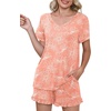 image:imagePrinStory Womens Pajama Sets Soft Pjs Set Lounge Set with Pockets S2XLFporange Sunflower