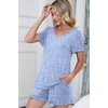image:imagePrinStory Womens Pajama Sets Soft Pjs Set Lounge Set with Pockets S2XLFpspot Blue