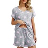 image:imagePrinStory Womens Pajama Sets Soft Pjs Set Lounge Set with Pockets S2XLPink Star