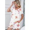 image:imagePrinStory Womens Pajama Sets Soft Pjs Set Lounge Set with Pockets S2XLRose White