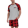 15-red Plaid Gray