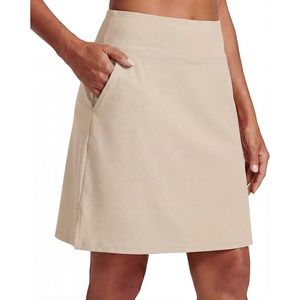 image:imagePrinStory 19 Tennis Skirt for Women Athletic Skort with Zipper PocketsKhaki