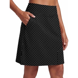 image:imagePrinStory 19 Tennis Skirt for Women Athletic Skort with Zipper PocketsPd Small Black Wt