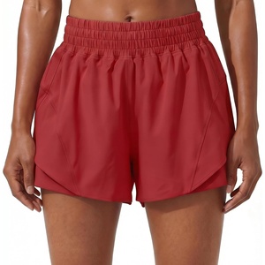 image:imagePrinStory Athletic Shorts for Women High Waisted Running Shorts 3 XS2XLRed