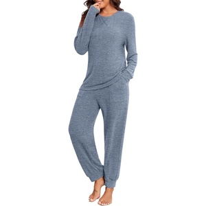 image:imagePrinStory Womens Pajama Sets Loose Pjs 2 Piece Lounge SetGray Blue