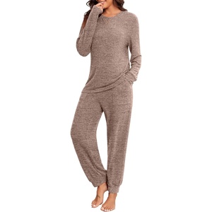 image:imagePrinStory Womens Pajama Sets Loose Pjs 2 Piece Lounge SetKhaki