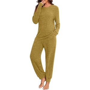 image:imagePrinStory Womens Pajama Sets Loose Pjs 2 Piece Lounge SetYellow