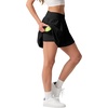 image:imagePrinStory Athletic Shorts for Women Flowy 2 in 1 Running Shorts 6 XSXLBlack
