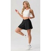 image:imagePrinStory Athletic Shorts for Women Flowy 2 in 1 Running Shorts 6 XSXLBlack