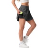 image:imagePrinStory Athletic Shorts for Women Flowy 2 in 1 Running Shorts 6 XSXLDark Gray