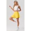 image:imagePrinStory Athletic Shorts for Women Flowy 2 in 1 Running Shorts 6 XSXLGolden Yellow