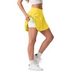 image:imagePrinStory Athletic Shorts for Women Flowy 2 in 1 Running Shorts 6 XSXLGolden Yellow